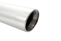 Megan Racing Universal 3" to 4" VIP Exhaust Tips Blast Pipes Style - Single - Straight With Angled Rolled Tip - Muffled - LWT
