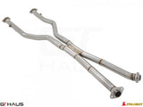 GT Haus Lexus LC Series LC500 – Full Cat-Back LSR pipe (Front +Mid Section)