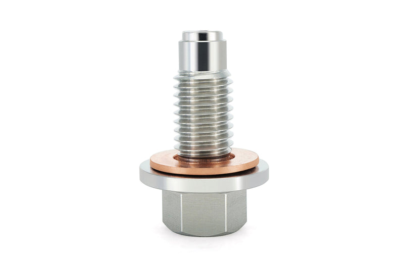 HPS Stainless Steel Magnetic Oil Drain Plug - Polished (MDP-M12x175)
