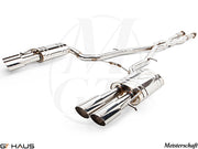 Premium exhaust system for Audi A8/S8 D3 featuring a 5.2L V10 Quattro, crafted for enhanced performance and sound.