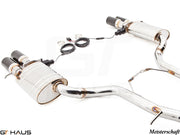 Premium exhaust system for Audi A8/S8 D3 V8 4.2 Quattro, featuring stainless steel construction and electronic valve control.
