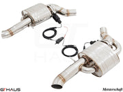Premium exhaust system for Audi A8/S8 D4 4.0 T Quattro, featuring stainless steel construction and electronic valve control.