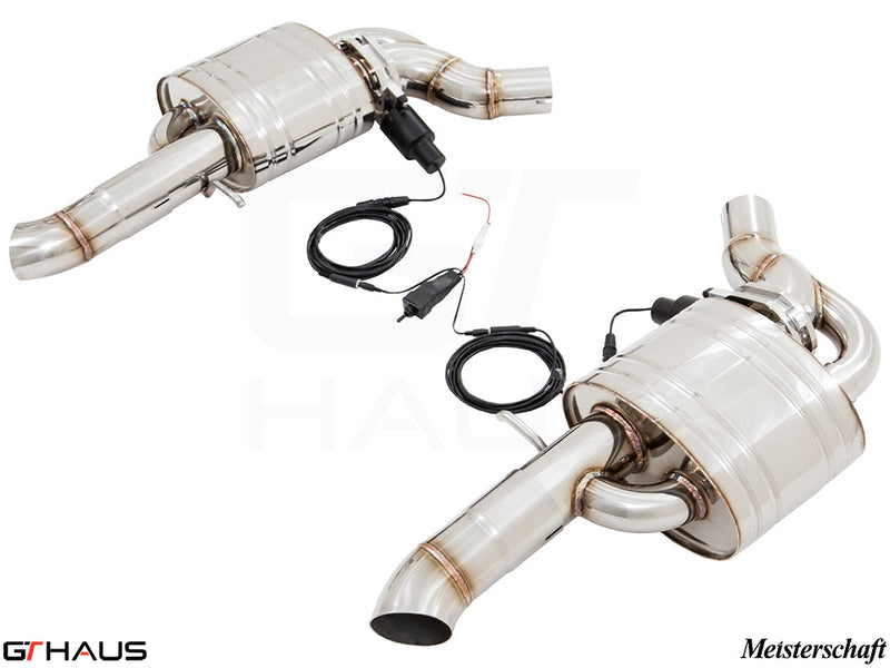 Premium exhaust system for Audi A8/S8 D4 4.0 T Quattro, featuring stainless steel construction and electronic valve control.
