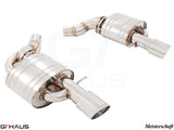 Premium stainless steel exhaust system for Audi A8/S8 D4, enhancing performance and sound for V6 and V8 models.