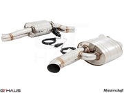 Premium exhaust system for Audi A8/S8 D4 W12 6.3L Quattro, featuring stainless steel construction and electronic valve control.