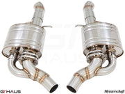 Premium exhaust system for Audi A8/S8 D4 W12 6.3L Quattro, featuring high-quality stainless steel construction.