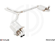 Premium performance exhaust system for Audi RS5 Coupe V8 (2013-2017) featuring stainless steel construction and electronic valve control.