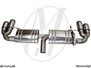 Premium exhaust system for Audi TT MK II 2.0T Quattro TTS, featuring stainless steel construction and electronic valve control.