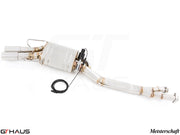Premium exhaust system for BMW E36 M3 3.0L/3.2L Coupe/Cabrio, featuring stainless steel construction and electronic valve control.