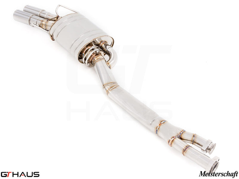 Premium exhaust system for BMW E36 M3 3.0L/3.2L Coupe/Cabrio, featuring stainless steel construction and performance design.