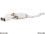 Premium exhaust system for BMW E36 M3 3.0L/3.2L Coupe/Cabrio, featuring dual tips and high-quality stainless steel construction.