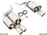 Premium Meisterschaft exhaust system for BMW E39 M5 V8 Sport Sedan, featuring stainless steel construction and electronic valve control.