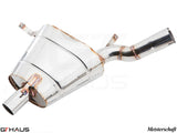 Premium stainless steel exhaust system for BMW E52 Z8 V8 Roadster and Alpina Roadster, enhancing performance and sound.