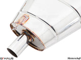 Premium exhaust system for BMW E52 Z8 V8 Roadster, featuring polished stainless steel and precision welding.