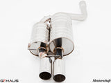 Premium stainless steel exhaust system for BMW E60/61 5 Series, enhancing performance and sound for models 525i to 530i.