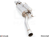 Premium stainless steel exhaust system for BMW E60/61 535i/xi, enhancing performance and sound from 2004-2010 models.