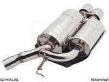 Premium stainless steel exhaust system for BMW E63/64 645Ci/650Ci, enhancing performance and sound.