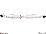 Premium performance exhaust system for BMW E70 X5 SAV 3.5i, featuring stainless steel construction and dual tips.