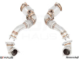 Premium down pipes for BMW E70 X5 (2007-2013) featuring 400CEL sport cats for enhanced performance.