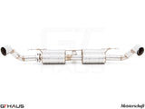Premium performance exhaust system for BMW E71 X6 SAV Sport 3.5i, featuring stainless steel construction and dual tips.