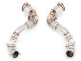 High-performance down pipes for BMW E71 X6 SAV, featuring 400CEL sport cats for enhanced exhaust flow and efficiency.