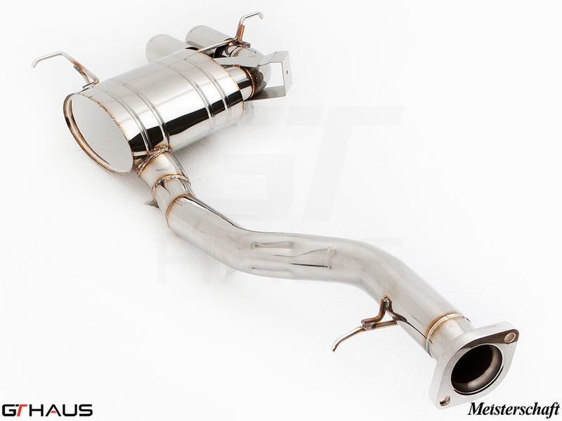 Premium performance exhaust system for BMW E82/88 1 Series 135i, featuring stainless steel construction and electronic valve control.