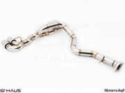 Premium stainless steel exhaust system for BMW E82/88 1 Series 1M Coupe, featuring precision hand-built design.