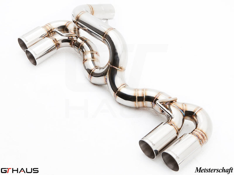 Premium stainless steel exhaust system for BMW E82/88 1 Series 1M Coupe, designed for enhanced performance and sound.