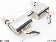 Premium Meisterschaft exhaust system for BMW E90/91/92/93 335i/xi models, featuring stainless steel construction and performance design.