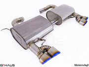 Premium Meisterschaft exhaust system for BMW E90/91/92/93 335i/xi models, featuring stainless steel construction and performance design.