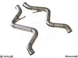 Premium stainless steel connecting pipes for BMW E90/92/93 M3 2008-2012, designed for enhanced performance and fit.