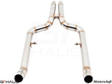 Bolt-on front pipe for BMW F12/F13 650i (2012-2018), crafted from stainless steel for enhanced performance.
