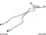 Premium performance exhaust system for BMW F15 X5 SAV 5.0i, featuring stainless steel construction and enhanced sound.