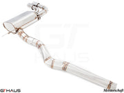 Premium stainless steel exhaust system for BMW F30/F31/F34/F36 320i, 328i, 330i models, enhancing performance and sound.