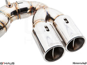 Premium Meisterschaft exhaust tip for BMW F30/F31/F34/F36 3 Series, enhancing performance and style.