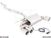 Premium exhaust system for BMW F30/F31/F34/F36 335i/340i/xi, featuring stainless steel construction and electronic valve control.