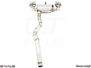 Premium exhaust system for BMW F30/F31/F34/F36 335i/340i/xi, featuring stainless steel construction and performance design.