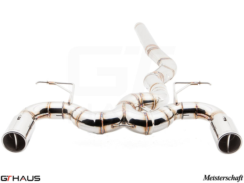 Premium stainless steel exhaust system for BMW F30/F31/F34/F36 335i/340i/xi, enhancing performance and sound.