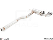 Premium exhaust system for BMW F32/F33 4 Series 428/430i/xi, featuring stainless steel construction and electronic valve control.
