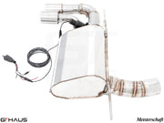 Premium exhaust system for BMW F32/F33 4 Series 428/430i, featuring stainless steel construction and electronic valve control.