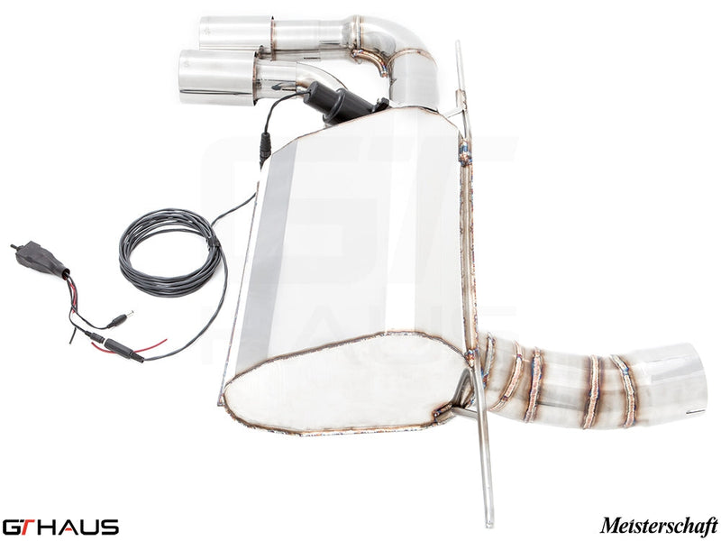 Premium exhaust system for BMW F32/F33 4 Series 428/430i, featuring stainless steel construction and electronic valve control.