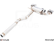 Premium performance exhaust system for BMW F32/F33 4 Series 428/430i, featuring stainless steel construction and electronic valve control.