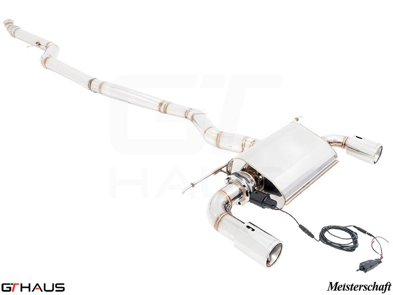 Premium exhaust system for BMW F32/F33 4 Series 435/440i, featuring stainless steel construction and electronic valve control.