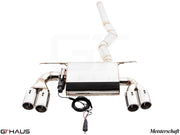 Premium exhaust system for BMW F32/F33 4 Series 435/440i, featuring stainless steel construction and electronic valve control.
