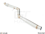 BMW F87 M2 Section 1 AR Pipe with 90mm piping, designed for M2 OE exhaust systems, showcasing premium stainless steel construction.
