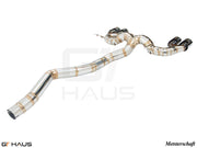 Premium performance exhaust system for BMW F87 M2 models, featuring stainless steel construction and precision engineering.