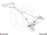 Premium performance exhaust system for BMW F91/92 M8 and M8 Competition, featuring stainless steel construction.