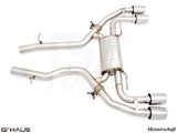 Premium exhaust system for BMW F97 X3M SAV (2019-2021), featuring stainless steel construction and performance design.
