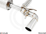 Premium exhaust system for BMW G14/G15 8 Series Coupe/Convertible 840i/xi, featuring stainless steel construction and valve control.