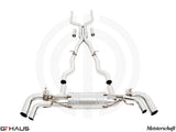 Premium performance exhaust system for BMW G16 8 Series GranCoupe 850i/xi, featuring stainless steel construction and electronic valve control.